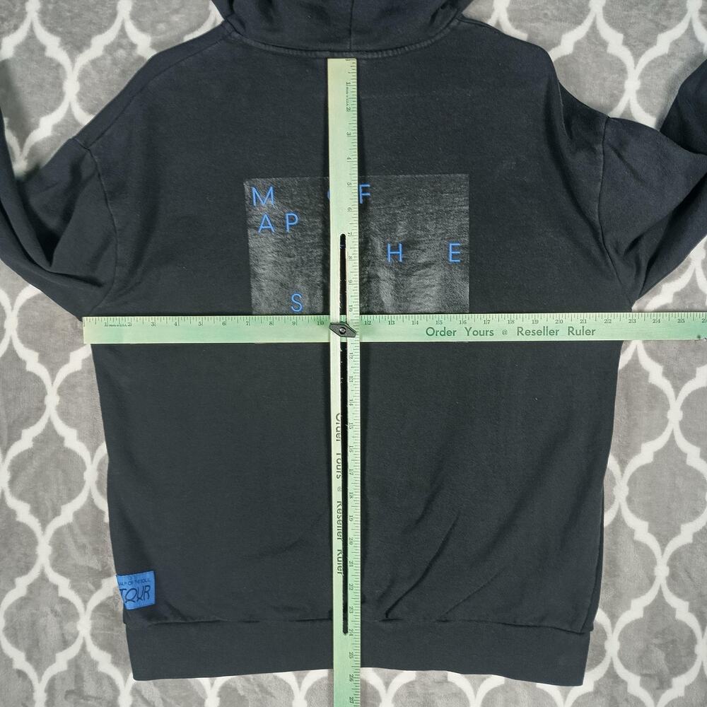 BTS Hoodie Sweatshirt Adult Large Black Pullover Map of the Soul Tour K-Pop - Picture 5 of 9